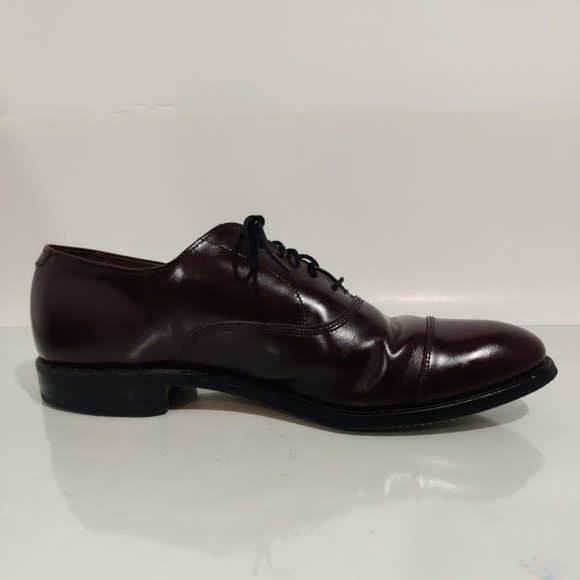 Allen Edmonds Park Avenue Black Leather Cap Toe Lace Up Oxfords Shoes Mens 9.5 B main image 3
